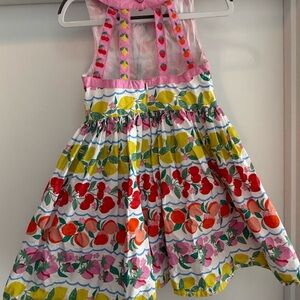 Mini Boden Multicolor Fruit Print Dress Size 7-8